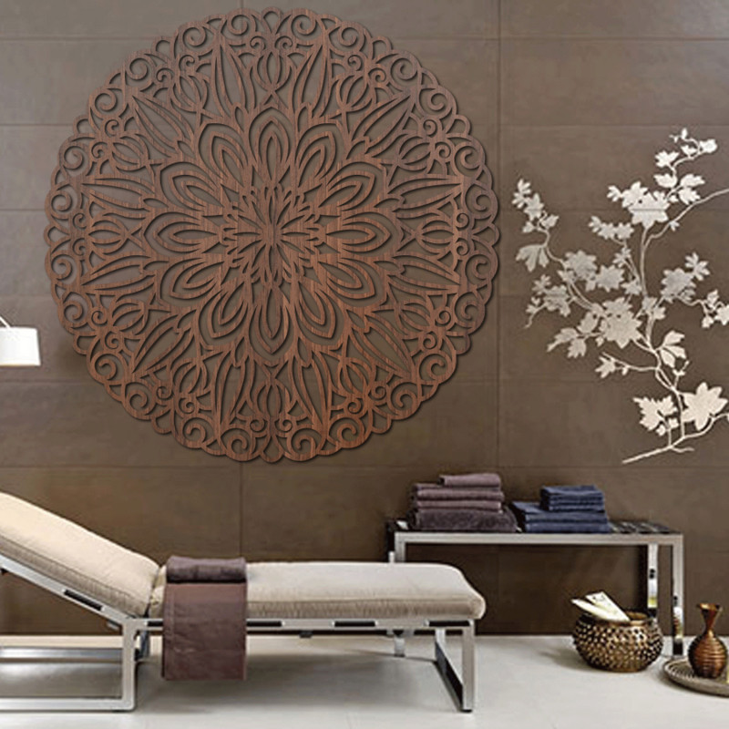 Faragott fali mandala, az idő virága - ORIN