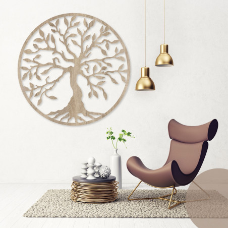 Fából készült kép az élet fájáról körben