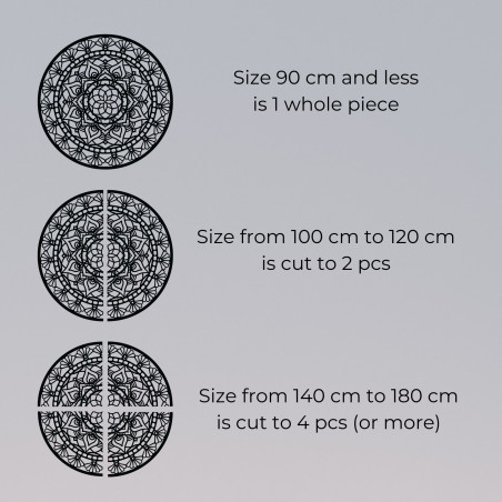 Fából készült mandala, életvirág - SOFI