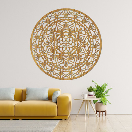 Fából készült mandala, életvirág - SOFI
