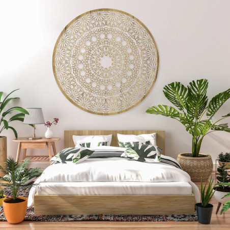 Elegáns fa mandala, mint stílusos faldekoráció