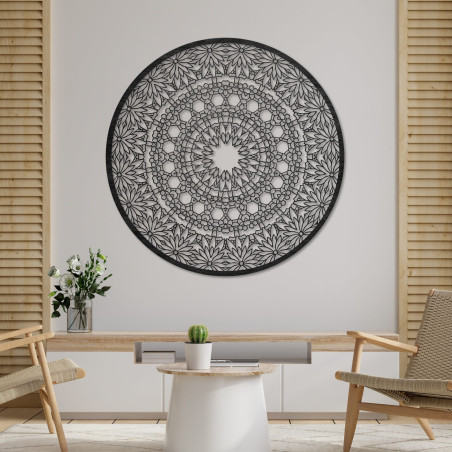 Elegáns fa mandala festmény modern otthonba