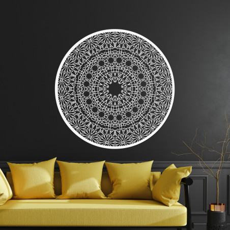 Elegáns fa mandala festmény modern otthonba