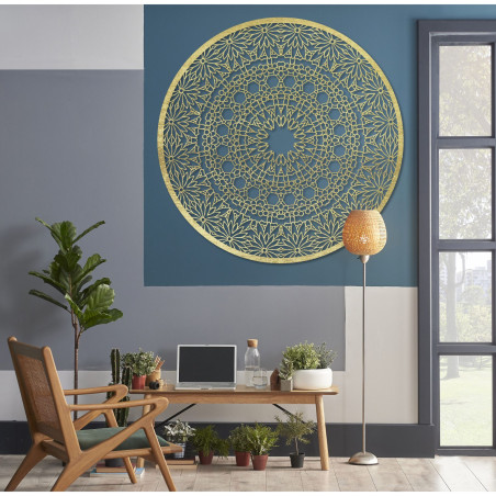 Elegáns fa mandala festmény modern otthonba