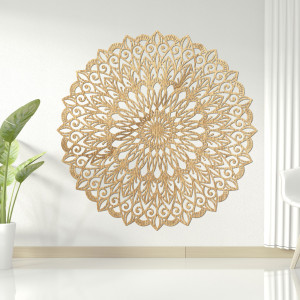 Fából készült mandala a falon – Elegáns dekoráció...