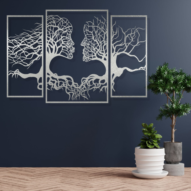 Fából készült falfestmény Nő és férfi | SZÍV