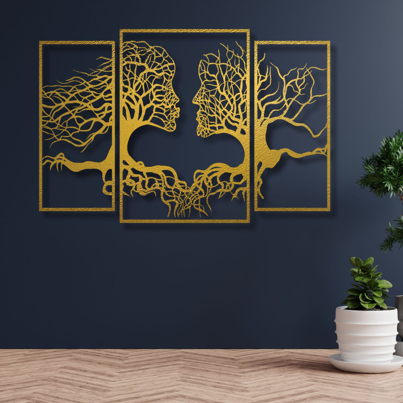 Fából készült falfestmény Nő és férfi | SZÍV