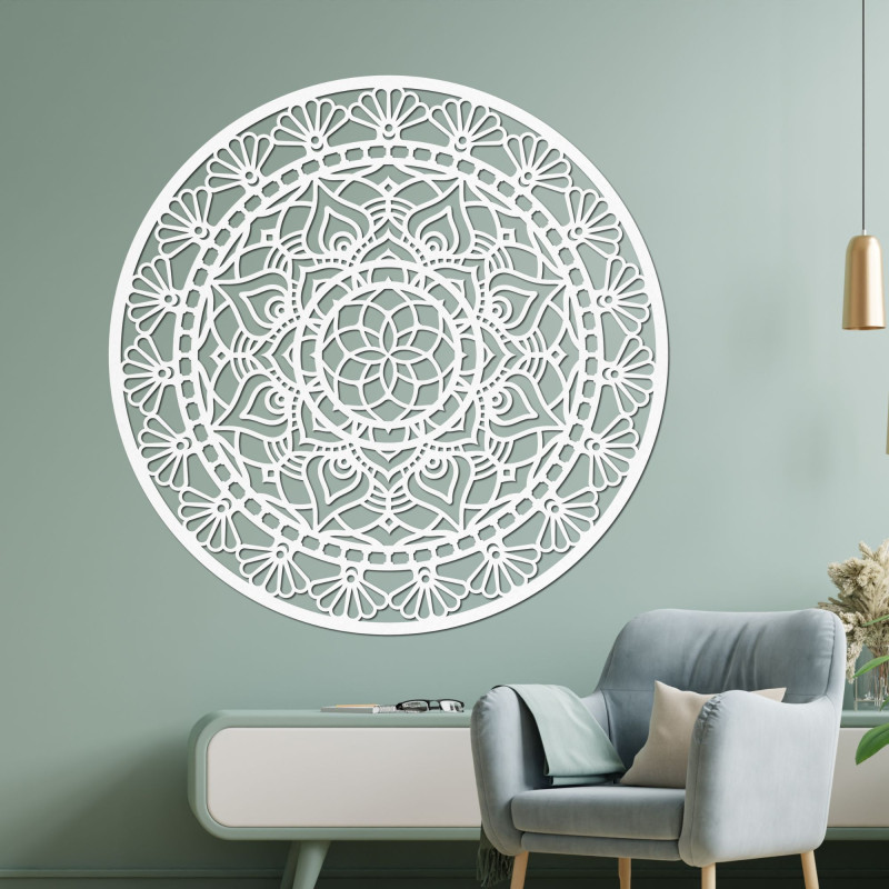 Fából készült mandala falra - Aura Design