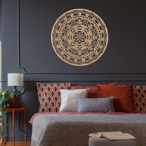 Fából készült mandala falra - Aura Design 2