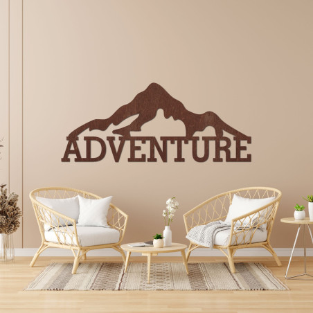 Faragott fa festmény - ADVENTURE