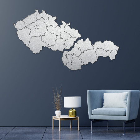Szlovákia és Csehország fatérképe - PUZZLE