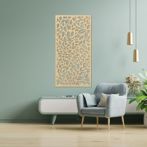 Absztrakt virágfestmény a falon - PINIIA 2