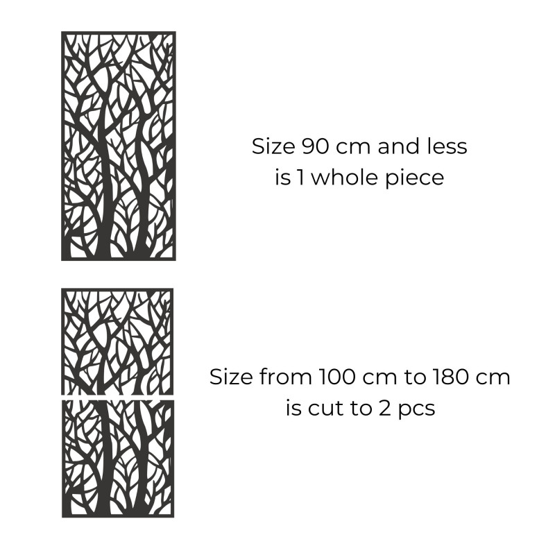 Dekoratív panel festmény erdei sziluettek - LYDIO