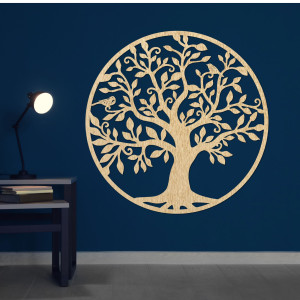 Fából készült életfa dekoráció