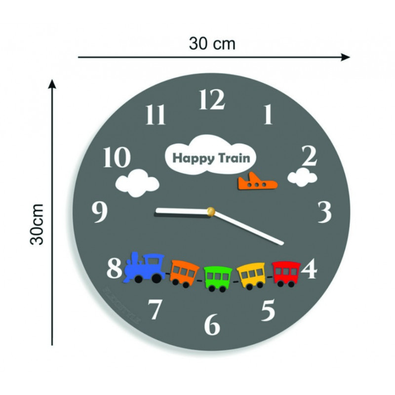 Az X-momo falióra méretei. PMMA-ból készült dizájner falióra