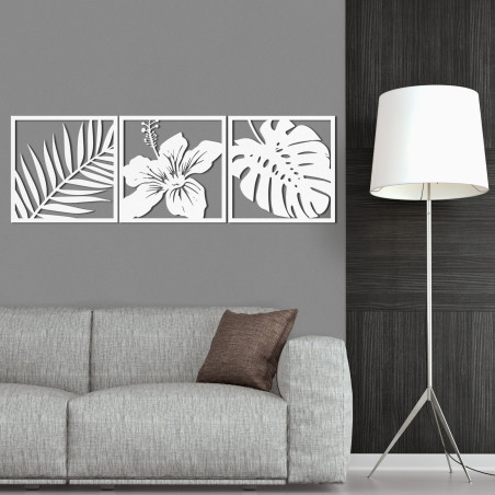 A kép pálmalevél, hibiszkusz virág, monstera levél - NOTURAL