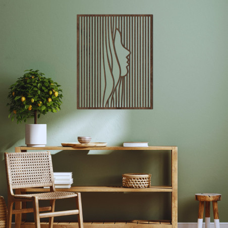 Designer fa dekoráció illúzió arc - FACIEI