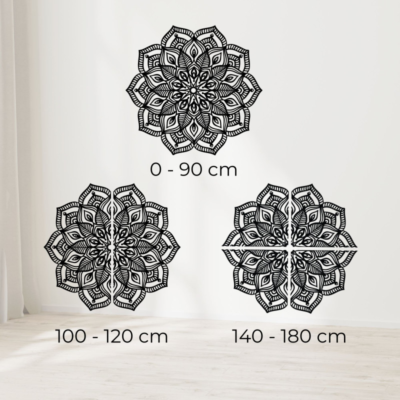 Elegáns, fából készült mandala, mint harmóniát és békét árasztó faldekoráció