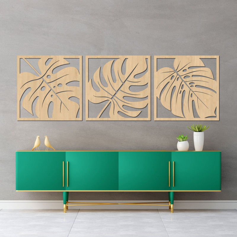 Természetes monstera faldekoráció - SELERE