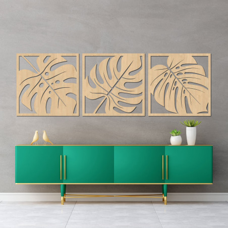 Természetes monstera faldekoráció - SELERE