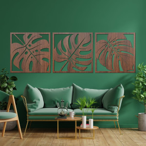 Természetes fali dekoráció monstera - SELERE 2