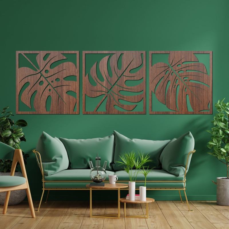 Természetes monstera faldekoráció - SELERE