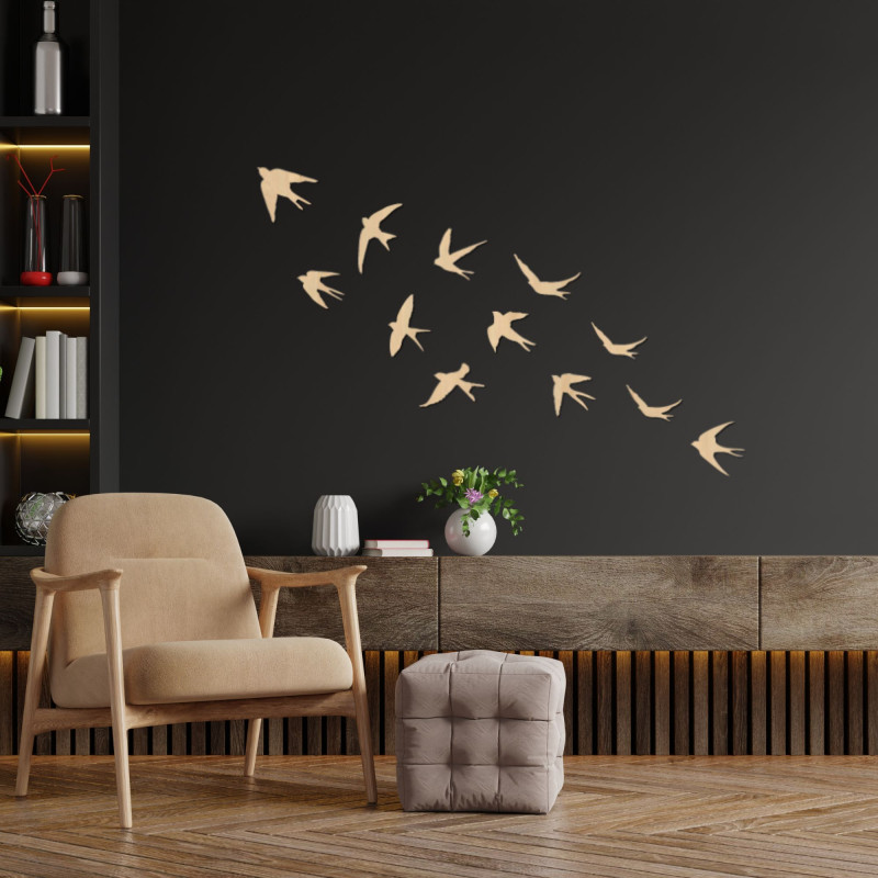 Repülő madarak fa dekorációi - FLOCK