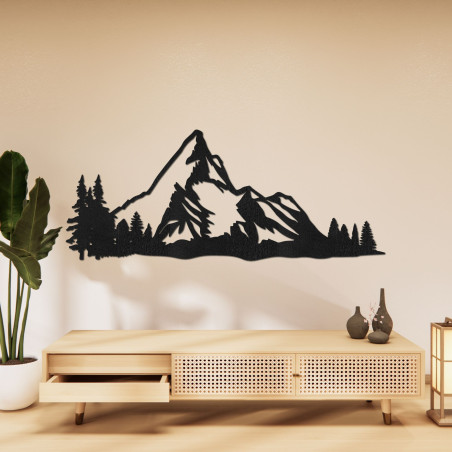 Fából faragott díszítés hegyi természet - MONTANA