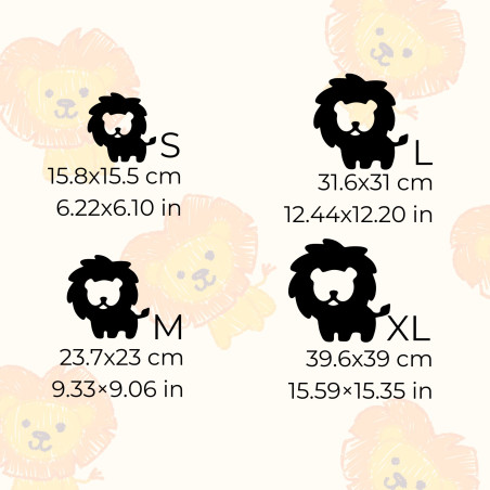 Fából készült dekoráció elefánt, oroszlán, zsiráf - SAFARI