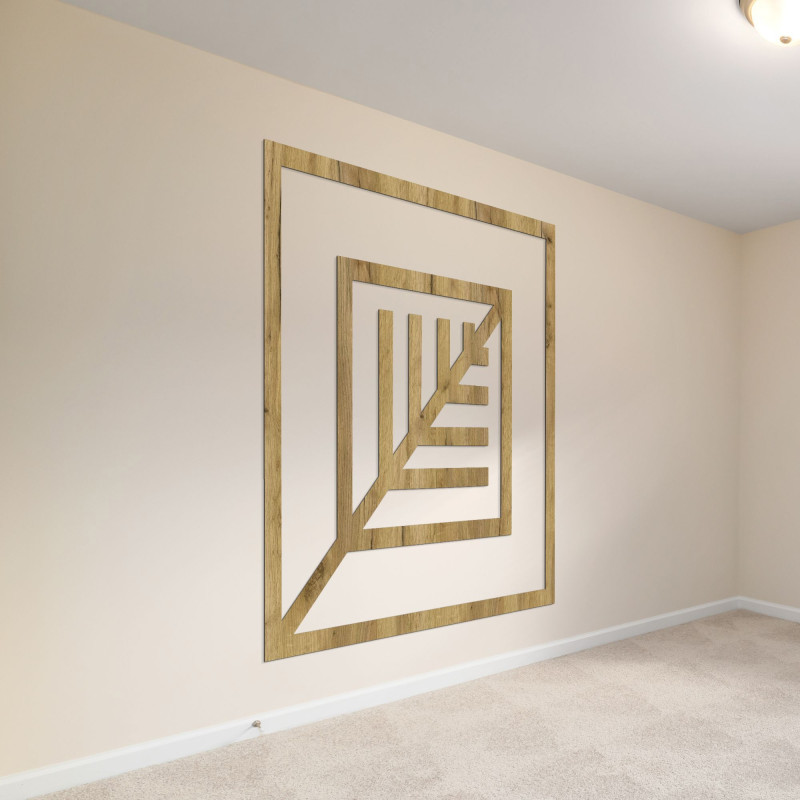 Geometrikus fa kép minimalista dizájnnal a falra