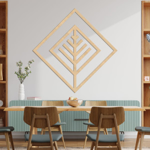 Geometrikus fa kép minimalista dizájnnal a falra 2