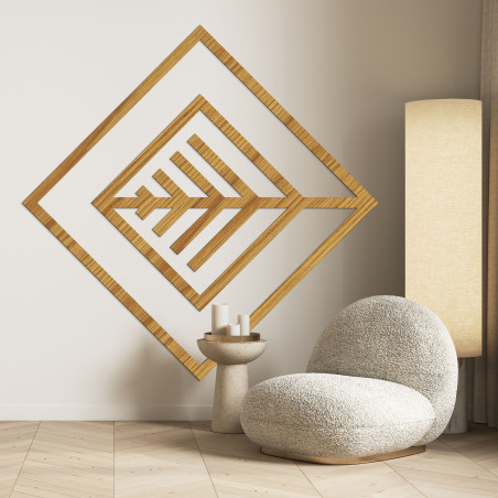 Geometrikus fa kép minimalista dizájnnal a falra