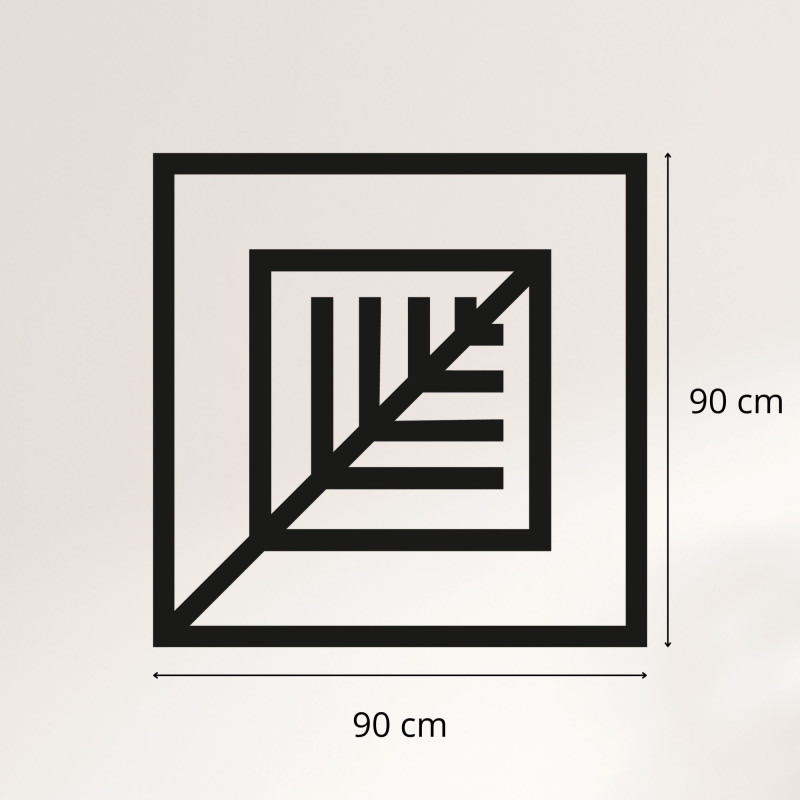 Geometrikus fa kép minimalista dizájnnal a falra