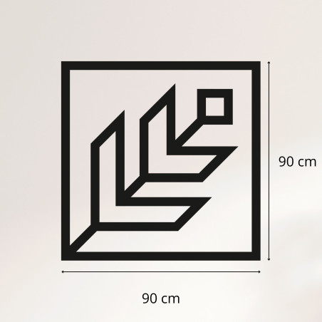 Geometrikus fali dekoráció négyzet - SKAUKA