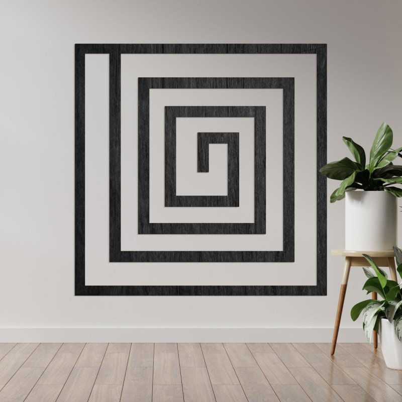 Fa spirál dekoráció