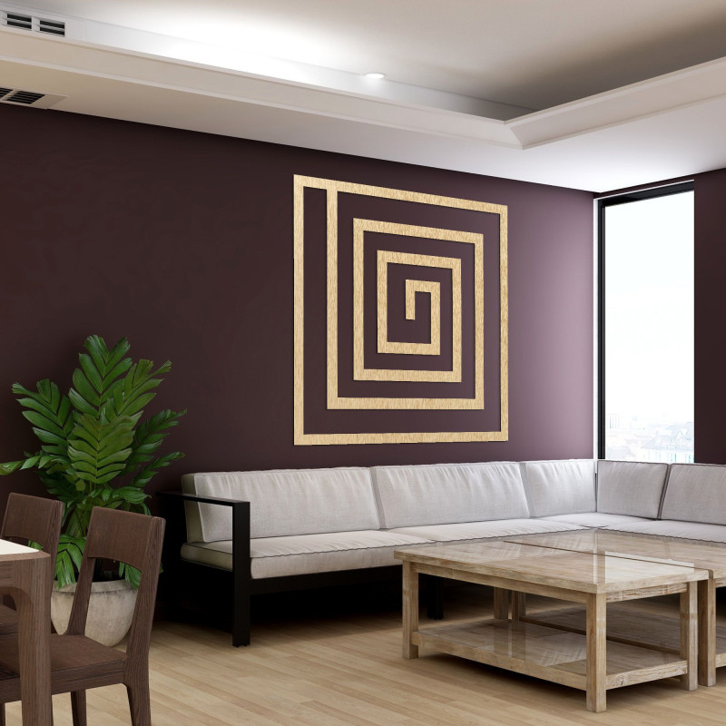 A spirális forma folytonosság és folyékonyság érzetét kelti a térben, miközben vizuálisan tiszta és szervezett marad.