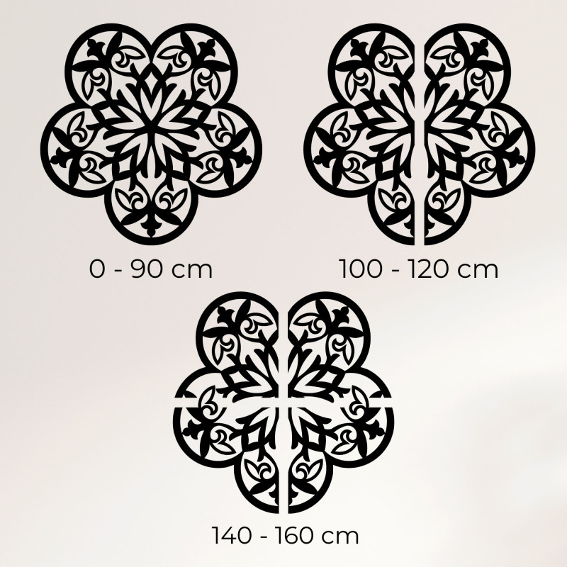 Fából készült fali dekoráció mandala csendes...