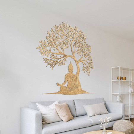 Fa dekoráció Buddha és életfa - MEARNE