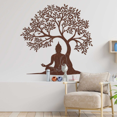 Fa dekoráció Buddha és életfa - MEARNE