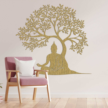 Fa dekoráció Buddha és életfa - MEARNE