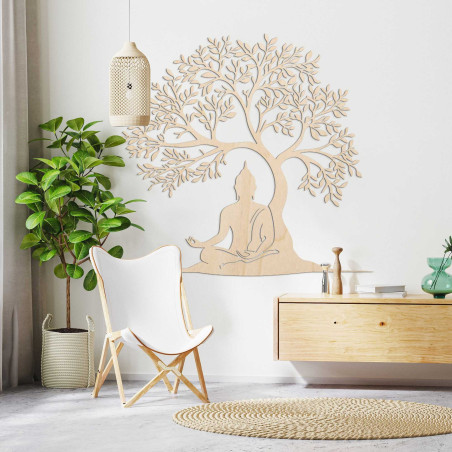 Fa dekoráció Buddha és életfa - MEARNE