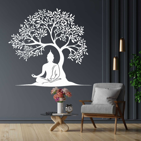 Fa dekoráció Buddha és életfa - MEARNE