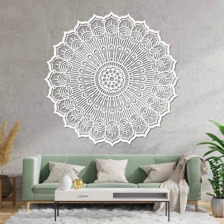 Fából készült mandala faldekoráció