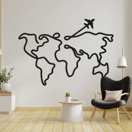 Fából készült fali térkép - LOTAPO