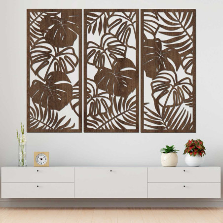 Trópusi levelek monstera és páfrány - LIBOGA