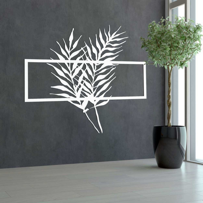 Fa kép minimalista levelekkel keretben - FERNS