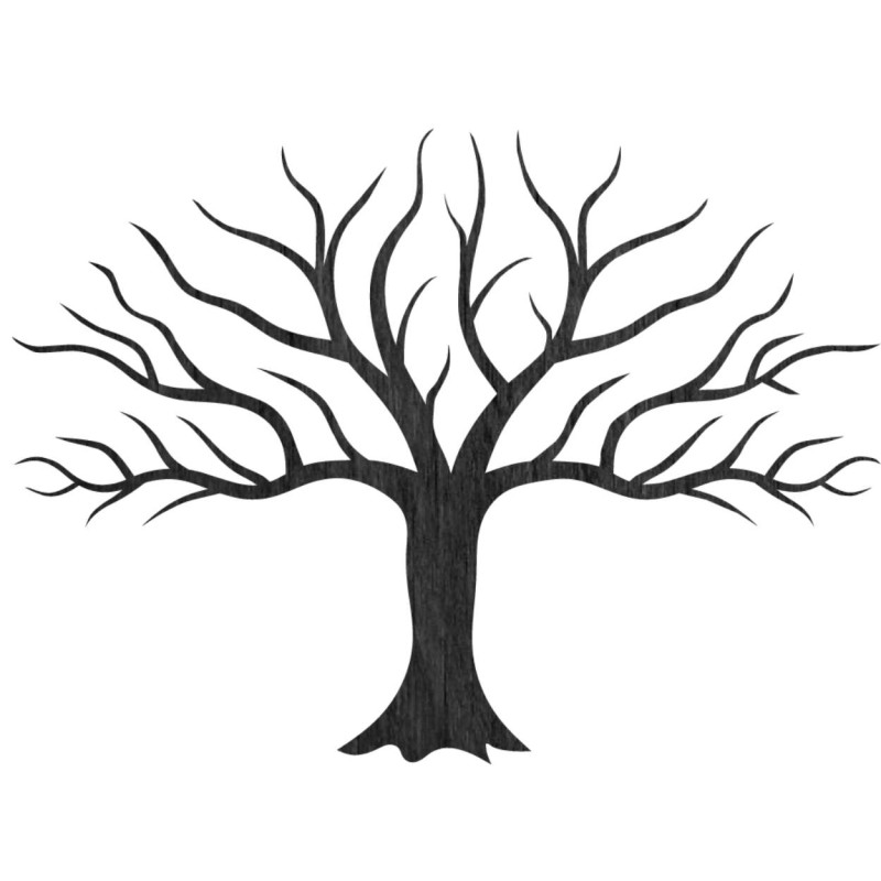 Fából készült falikép fa és ágak - JOLAF