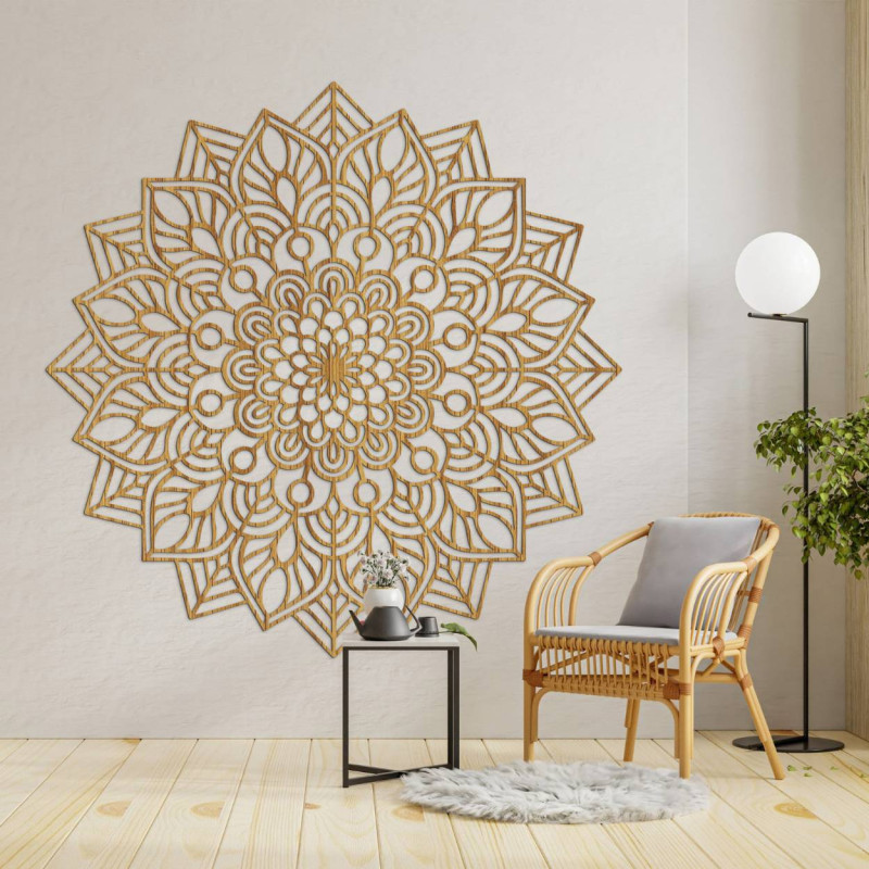 Természetes és geometriai formák ihlette dekoráció harmonikus kompozícióban.