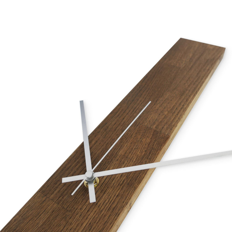 Elegáns, fekete színű, fából készült falióra -...