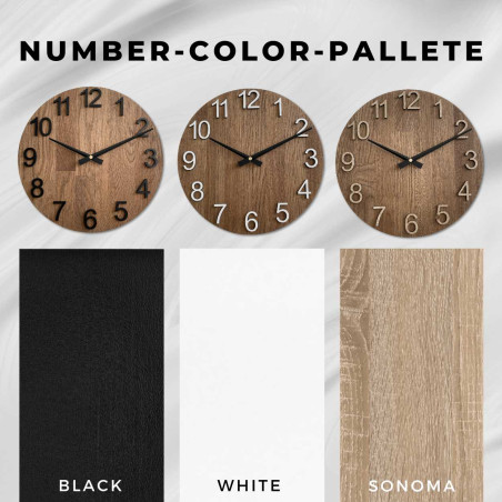 Elegáns faóra a nappaliba